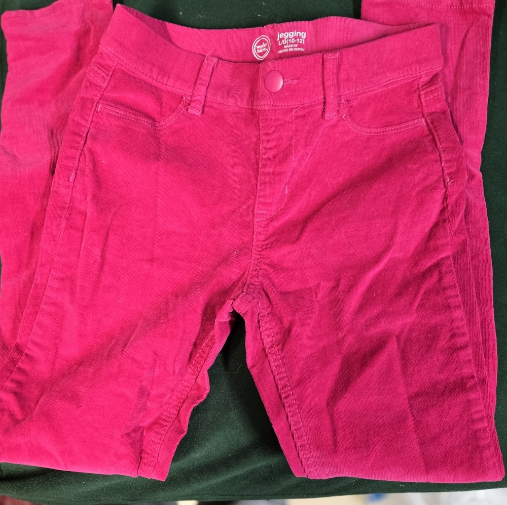 Hot Pink Corduroy Jegging